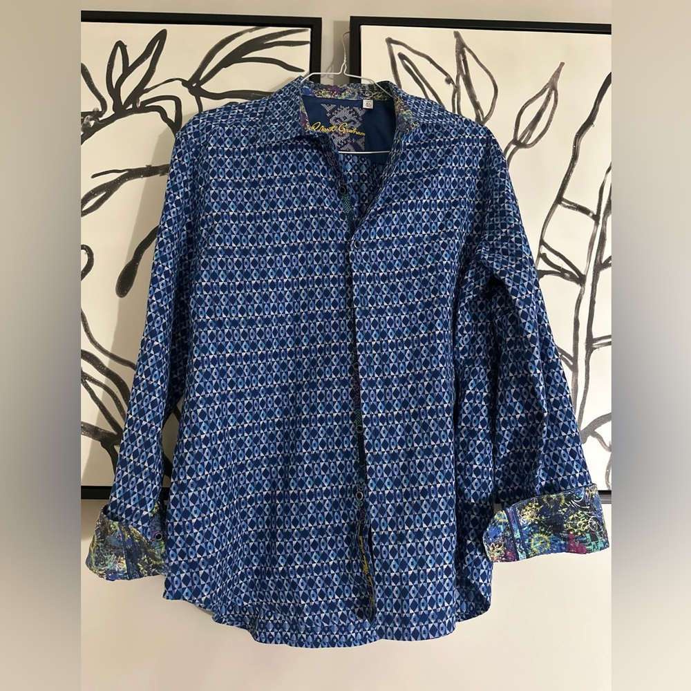 Robert Graham Octavian Button Down Xl - image 1